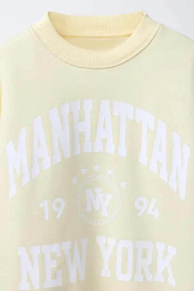 Свитер VARSITY SLOGAN, Жёлтый — фото 4