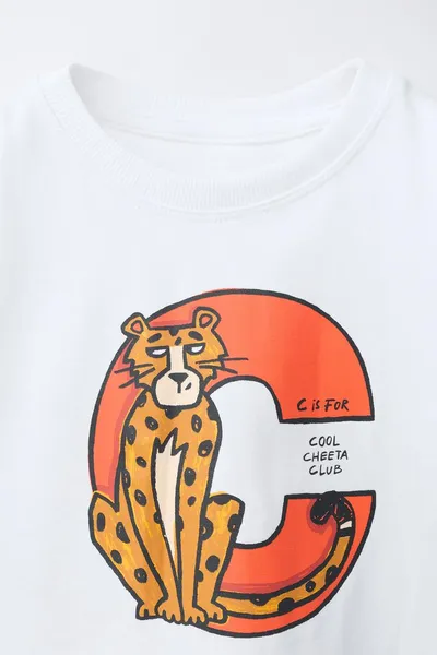 ANIMAL PRINT футболка, Белый — фото 3