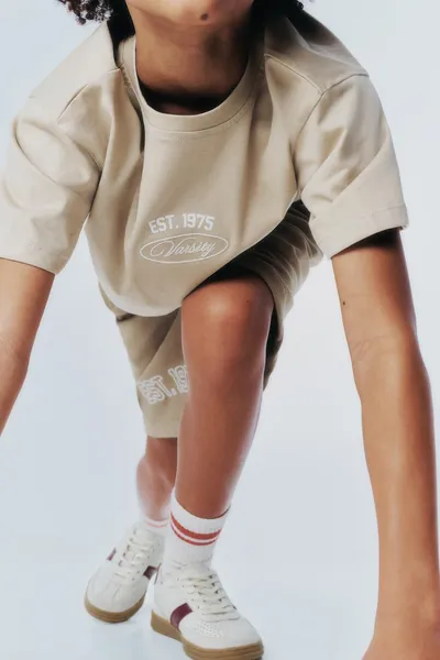 Футболка VARSITY JOGGING, Бежевый — фото 2