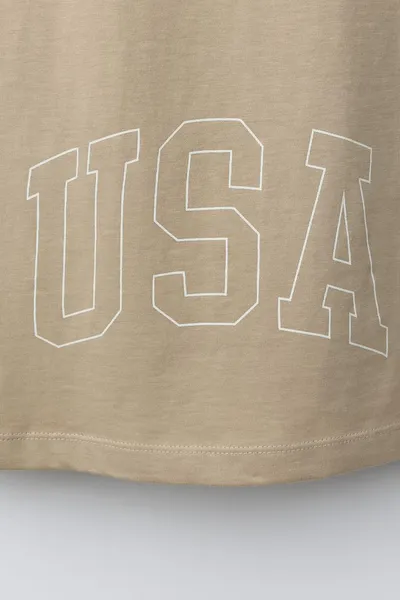 Футболка VARSITY JOGGING, Бежевый — фото 7