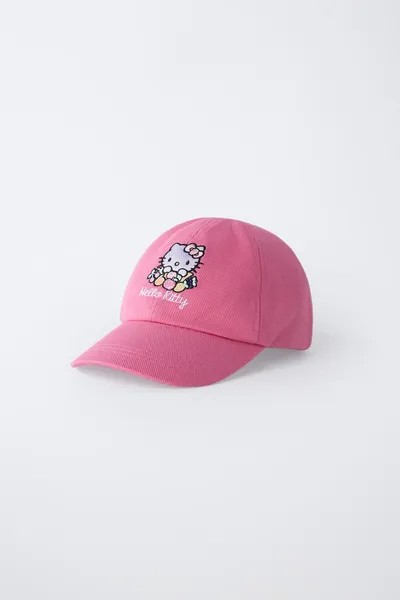 Кепка с вышивкой HELLO KITTY © SANRIO, Фуксия — фото 2