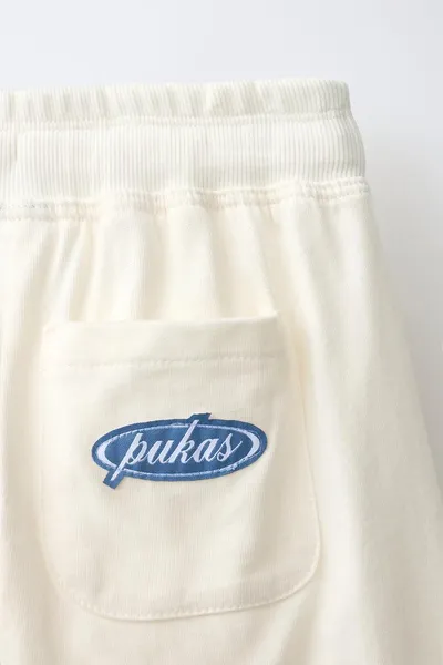 Брюки PUKAS SURF WIDE-LEG, Экрю — фото 4