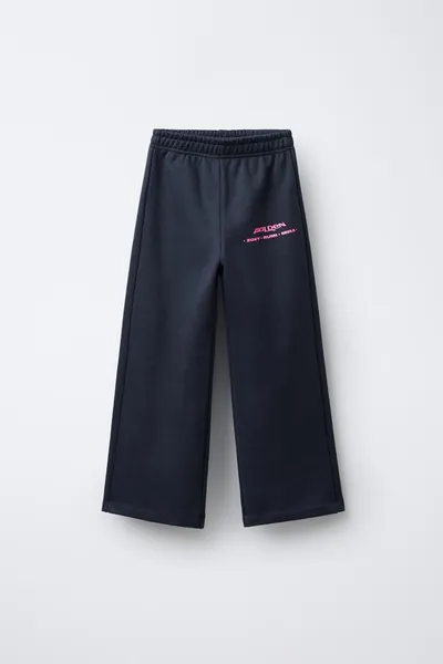 Брюки NETFLIX™ WIDE-LEG FLEECE, ANTHRACITE GREY, 63% хлопок — фото 2