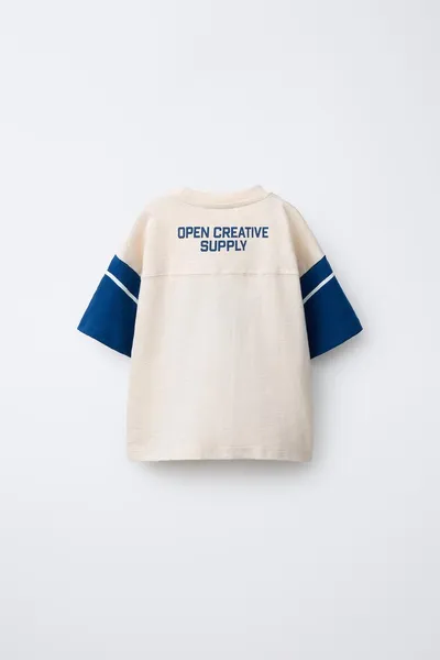 Футболка NUMBER PRINT, Молочный — фото 4