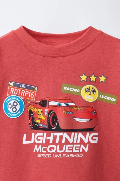 Футболка CARS LIGHTNING MCQUEEN © с принтом, Красный — фото 4