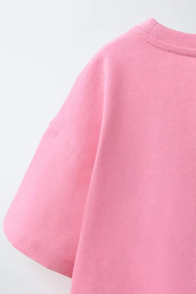 SISSEL EDELBO X KIDS HEART & EMBROIDERY футболка, Розовый — фото 6