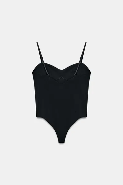 Боди с декольте SWEETHEART NECKLINE, Чёрный — фото 5