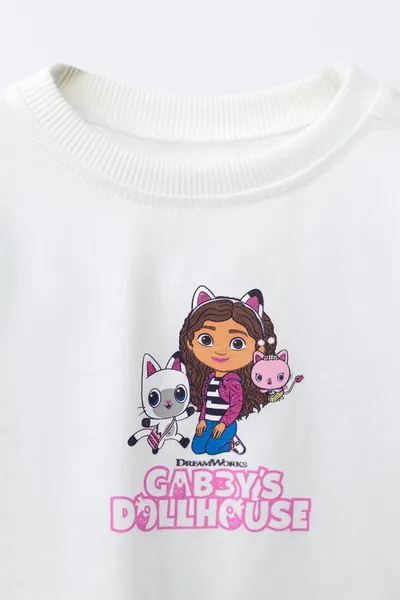 GABY´S DOLLHOUSE ® DREAM WORKS футболка, Экрю — фото 3