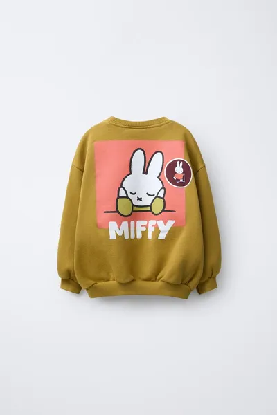 Свитер MIFFY™ MERCIS BV © с принтом, OLIVE GREEN, 83 % хлопка — фото 2