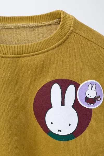 Свитер MIFFY™ MERCIS BV © с принтом, OLIVE GREEN, 83 % хлопка — фото 3
