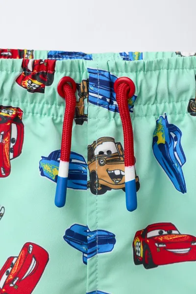 Шорты-бермуды для плавания 2–6 лет CARS LIGHTNING MCQUEEN ©, Зелёный — фото 3