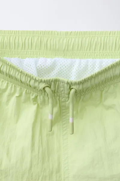 Плавки однотонные для детей 6–14 лет / AGES 6-14 / PLAIN SWIM SHORTS, Лайм — фото 4
