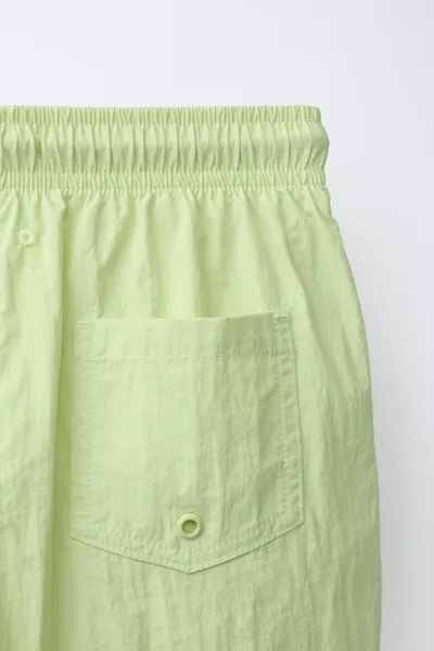 Плавки однотонные для детей 6–14 лет / AGES 6-14 / PLAIN SWIM SHORTS, Лайм — фото 5