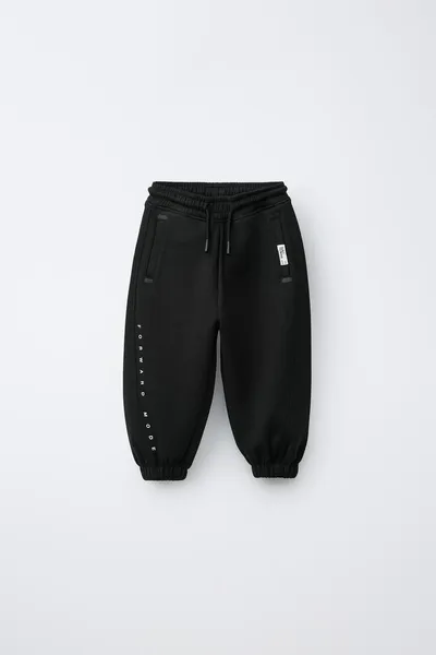Брюки INTERLOCK JOGGERS, Чёрный — фото 3