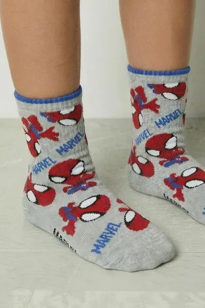 Набор из 2 пар носков до щиколотки Spidey and His Amazing Friends © Marvel, Голубоватый — фото 5