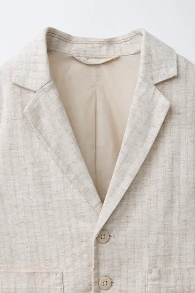 Блейзер LINEN BLEND, Светлый — фото 3