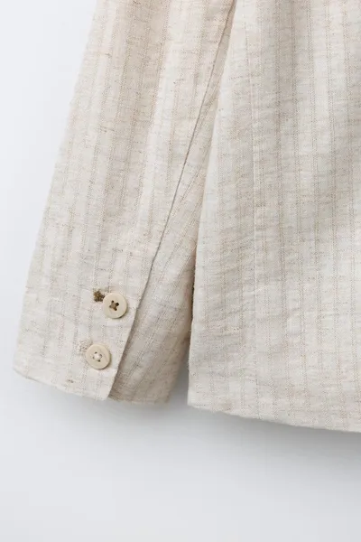 Блейзер LINEN BLEND, Светлый — фото 4