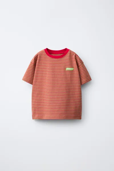 PUKAS SURF STRIPED футболка, Кирпич — фото 2