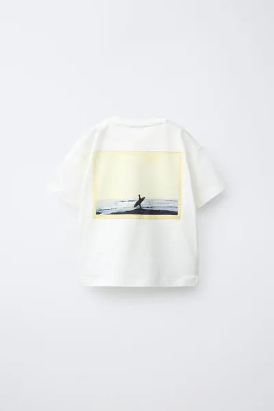 Футболка PUKAS SURF с фотографическим логотипом, Белый — фото 2