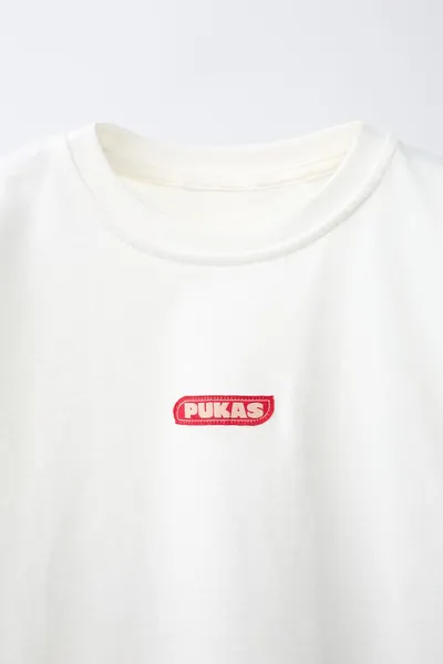 Футболка PUKAS SURF с фотографическим логотипом, Белый — фото 3
