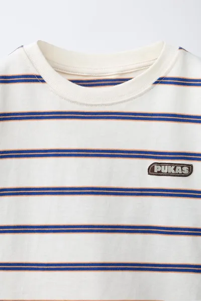 PUKAS SURF LOGO STRIPED футболка, Белый — фото 3