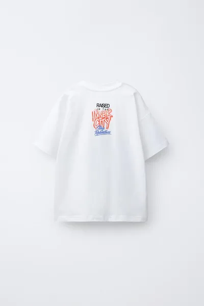 GRAFFITI PRINT футболка, Белый — фото 4