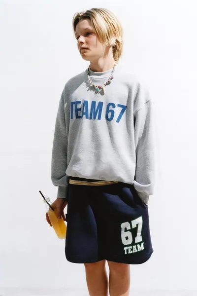 TEAM SIX SEVEN PRINT свитшот, marl — фото 2