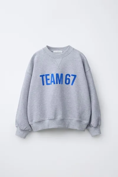 TEAM SIX SEVEN PRINT свитшот, marl — фото 3