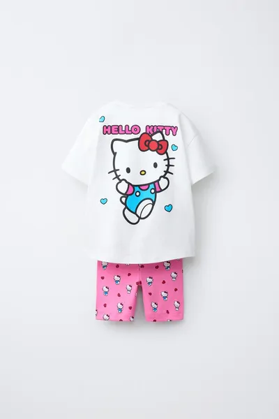 Набор футболка и легинсы HELLO KITTY © SANRIO, Фуксия — фото 2