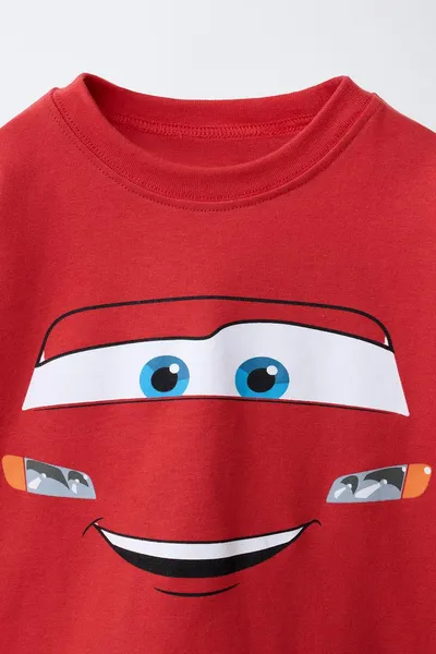 Набор: футболка CARS LIGHTNING MCQUEEN © DISNEY/PIXAR и шорты-бермуды, Красный — фото 4
