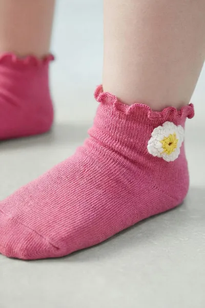 Набор из 2 пар цветочных носков до щиколотки, PINK / WHITE — фото 5