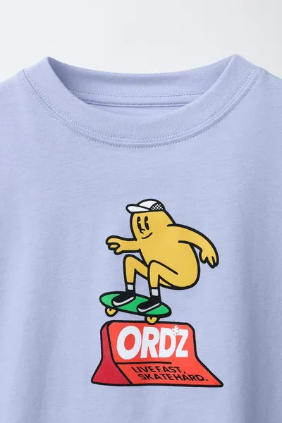 Футболка LOGO PRINT, Светло-голубой — фото 7