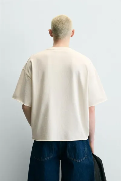 Свитер с номером BOXY FIT, Oyster-white — фото 3