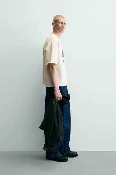 Свитер с номером BOXY FIT, Oyster-white — фото 4