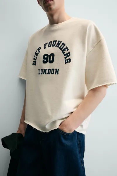 Свитер с номером BOXY FIT, Oyster-white — фото 6