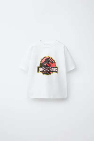 Футболка JURASSIC PARK© X DYLAN´ T-SHIRT CLUB X ILLUSTRATION, Белый — фото 2