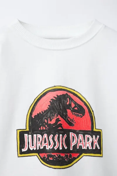 Футболка JURASSIC PARK© X DYLAN´ T-SHIRT CLUB X ILLUSTRATION, Белый — фото 4