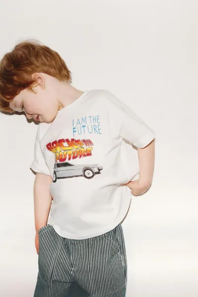 BACK TO THE FUTURE© X DYLAN´ T-SHIRT CLUB X ILLUSTRATION футболка, Белый — фото 2
