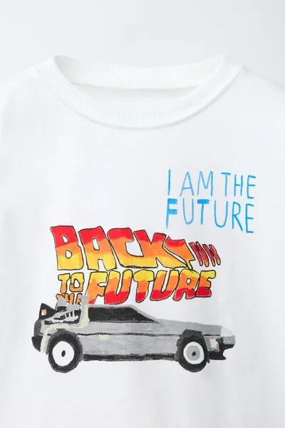BACK TO THE FUTURE© X DYLAN´ T-SHIRT CLUB X ILLUSTRATION футболка, Белый — фото 5