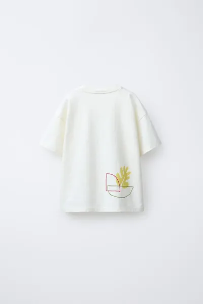 Рубашка GEOMETRIC PRINT, Экрю — фото 4