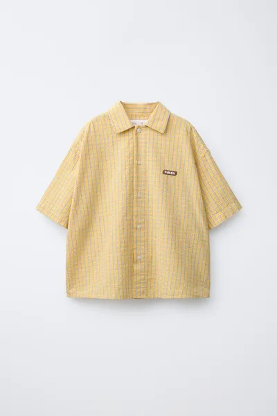PUKAS SURF CHECK PRINT Рубашка, Оранжевый — фото 2