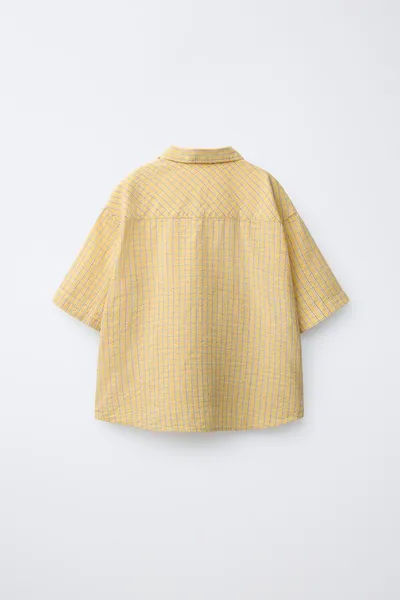PUKAS SURF CHECK PRINT Рубашка, Оранжевый — фото 3