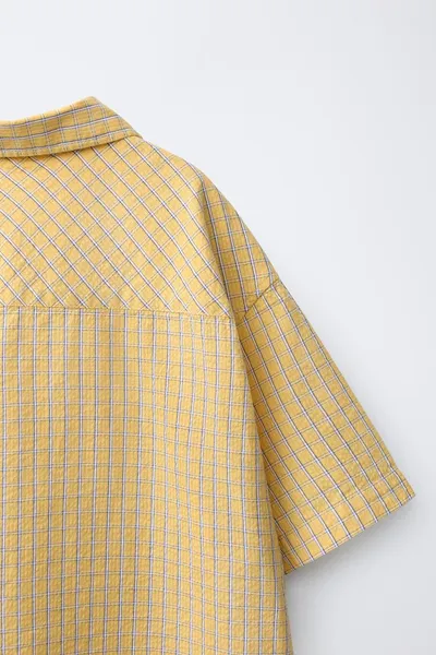 PUKAS SURF CHECK PRINT Рубашка, Оранжевый — фото 5