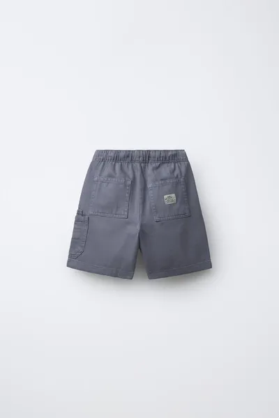 Бермуды FLOWING CARGO TWILL, Синий — фото 2