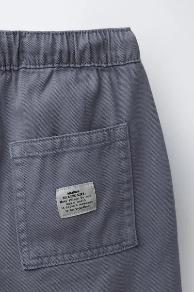 Бермуды FLOWING CARGO TWILL, Синий — фото 4