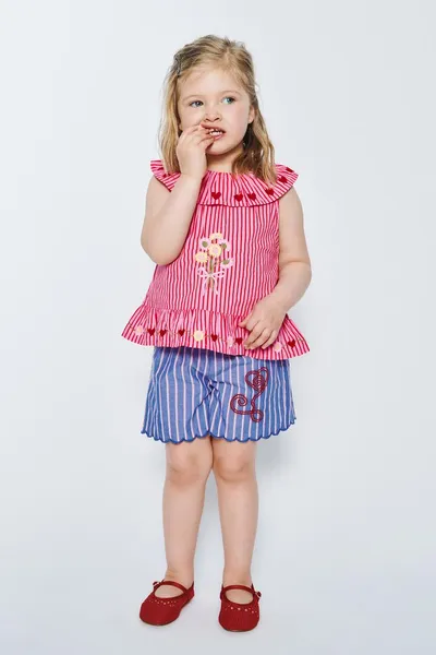 SISSEL EDELBO X KIDS BERMUDA SHORTS, Синий — фото 2