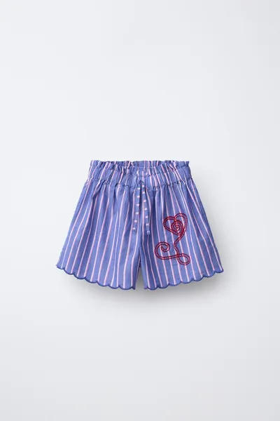 SISSEL EDELBO X KIDS BERMUDA SHORTS, Синий — фото 3