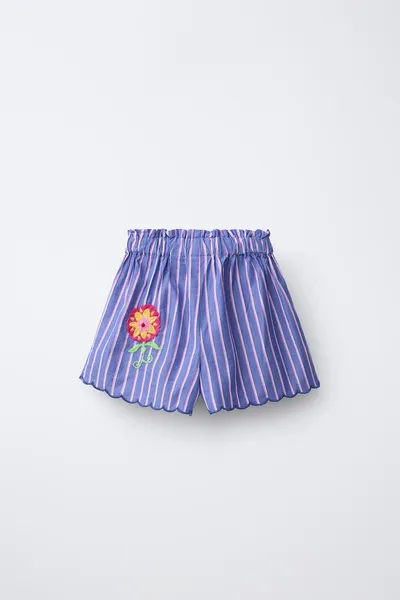 SISSEL EDELBO X KIDS BERMUDA SHORTS, Синий — фото 4