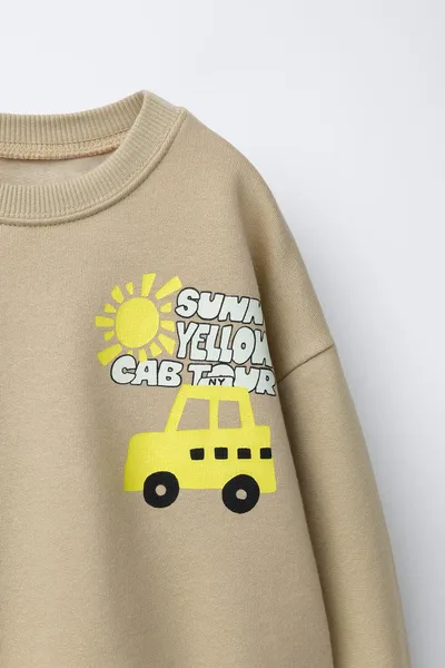 TAXI PRINT свитшот, Светлый — фото 3