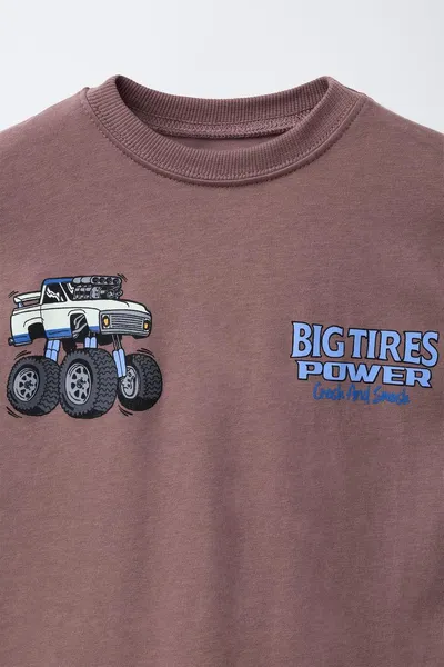 Футболка BIG TIRES MONSTERS WHEELS ©, Тёмная — фото 3